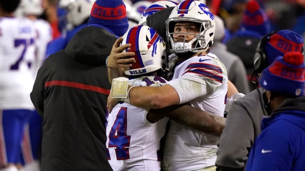 Josh Allen Stefon Diggs, The Canadian Press Josh Allen Stefon Diggs
