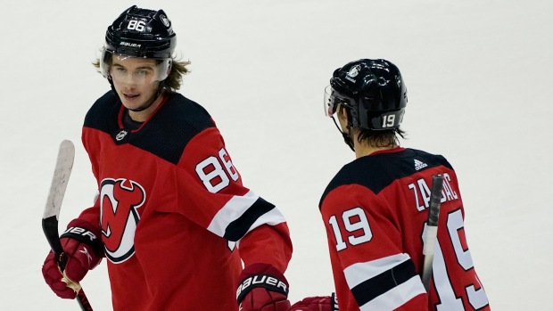 Jack Hughes Travis Zajac, The Canadian Press Jack Hughes Travis Zajac