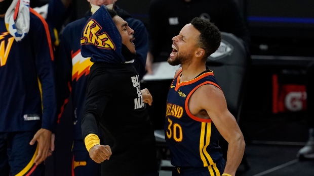 Stephen Curry and Jordan Poole, The Canadian Press Stephen Curry and Jordan Poole