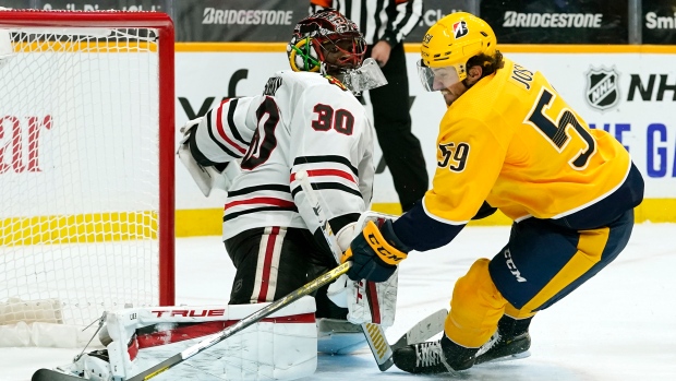 Roman Josi and Malcolm Subban