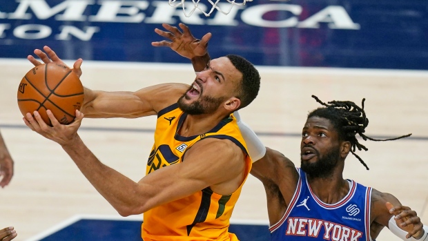 Utah Jazz center Rudy Gobert, The Canadian Press Utah Jazz center Rudy Gobert