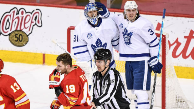 Holl, Andersen celebrate vs. Flames, Getty Images Holl, Andersen celebrate vs. Flames