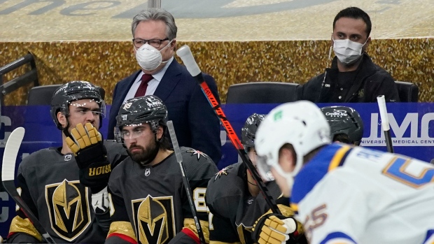 Vegas Golden Knights general manager Kelly McCrimmon serves as head coach, The Canadian Press Vegas Golden Knights general manager Kelly McCrimmon serves as head coach
