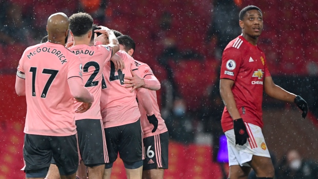Oliver Burke celebrates, The Canadian Press Oliver Burke celebrates