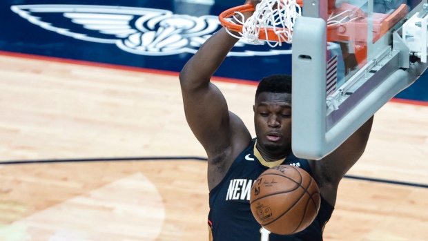 New Orleans Pelicans forward Zion Williamson