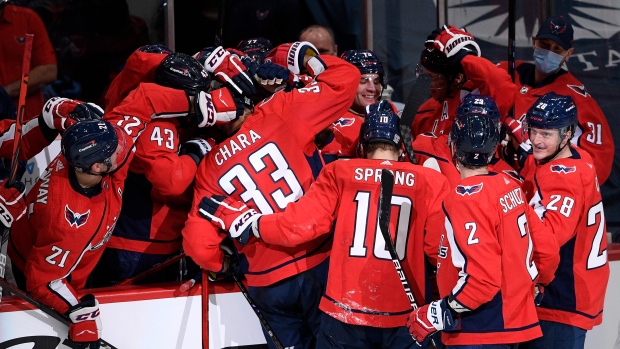 Washington Capitals celebrate