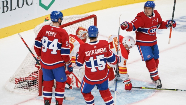 Brendan Gallagher, Canadiens celebrate