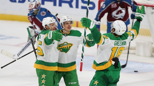 Joel Eriksson Ek Jonas Brodin Jordan Greenway