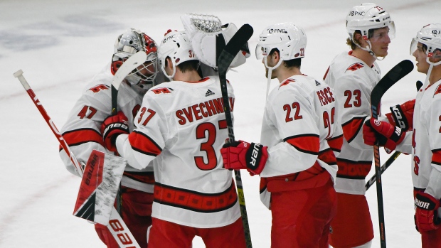 Carolina Hurricanes celebrate