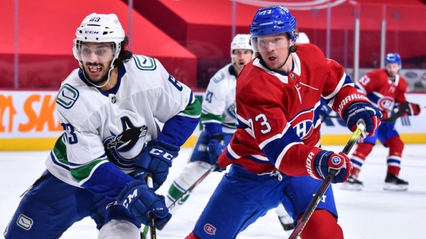 Canucks Canadiens Toffoli Chatfield Canucks Canadiens Toffoli Chatfield