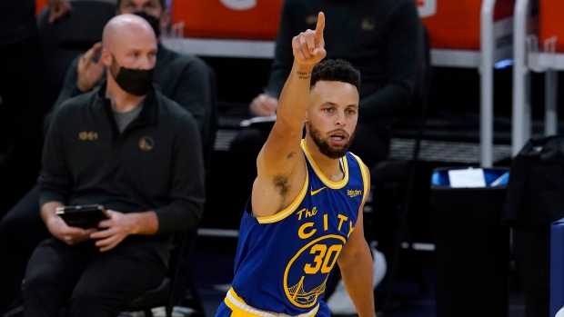 Golden State Warriors guard Stephen Curry, The Canadian Press Golden State Warriors guard Stephen Curry