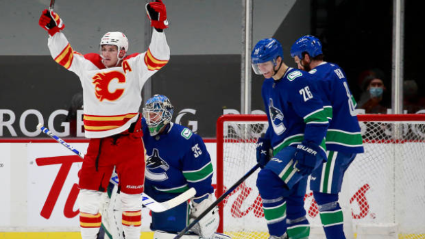 Matthew Tkachuk celebrates vs. Vancouver Canucks, Getty Images Matthew Tkachuk celebrates vs. Vancouver Canucks