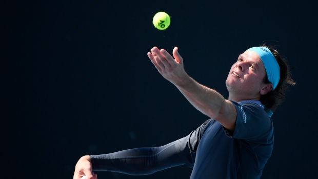 Milos Raonic takes on Novak Djokovic Felix Auger Aliassime plays