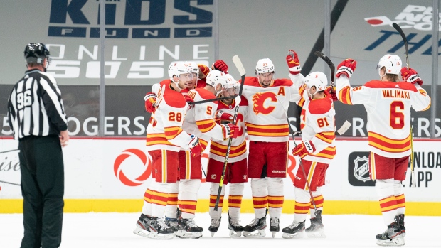 Calgary Flames celebrate