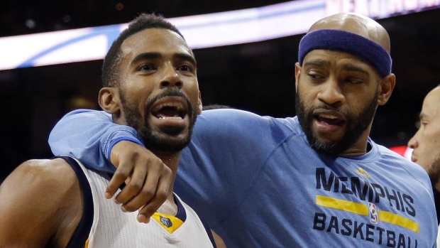 Mike Conley and Vince Carter, The Canadian Press Mike Conley and Vince Carter