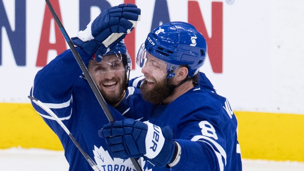 Leafs forward Alexander Kerfoot looks back at up-and-down start in Toronto