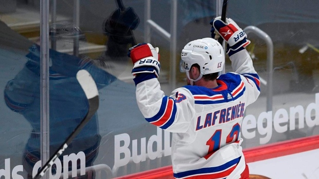 Alexis Lafreniere shifts to Rangers' first line