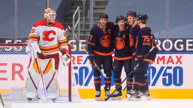 Edmonton Oilers celebrate