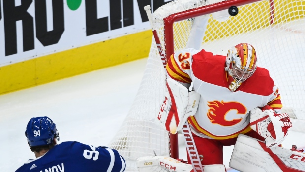 Calgary Flames goaltender David Rittich