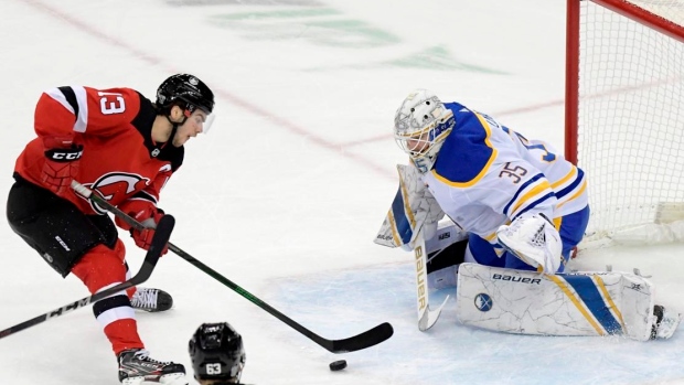 Nico Hischier Linus Ullmark, The Canadian Press Nico Hischier Linus Ullmark