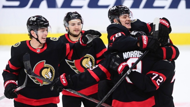 Ottawa Senators celebrate