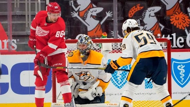 Mathias Brome Pekka Rinne Roman Josi, The Canadian Press Mathias Brome Pekka Rinne Roman Josi