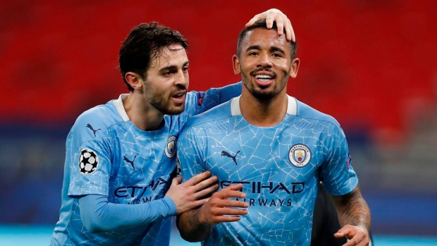 Bernardo Silva, Gabriel Jesus, The Canadian Press Bernardo Silva, Gabriel Jesus
