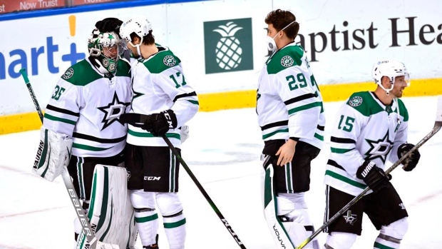 Dallas Stars celebrate, The Canadian Press Dallas Stars celebrate