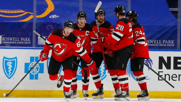 New Jersey Devils celebrate