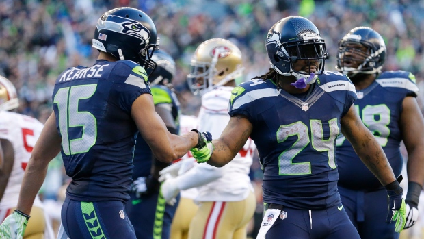 Marshawn Lynch and Jermaine Kearse