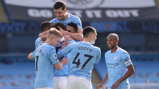 Manchester City Celebrates, The Canadian Press Manchester City Celebrates