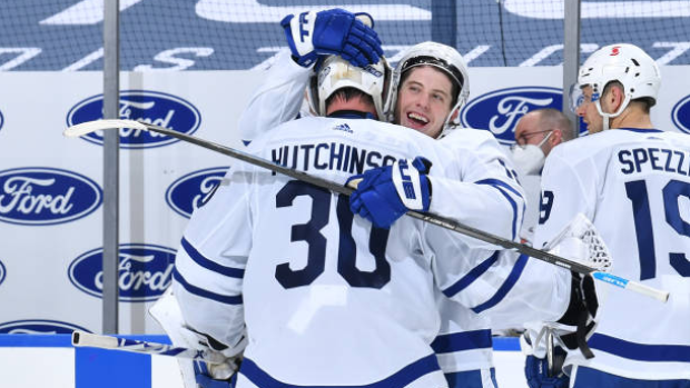 Michael Hutchinson and Mitch Marner