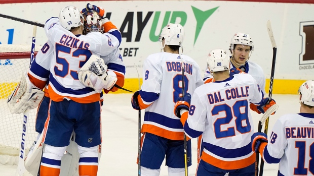 New York Islanders celebrate 