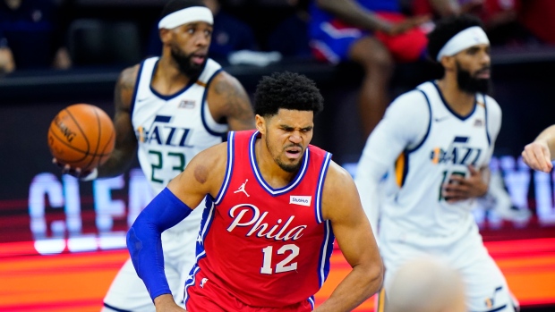 Philadelphia 76ers' Tobias Harris (12) , The Canadian Press Philadelphia 76ers' Tobias Harris (12)