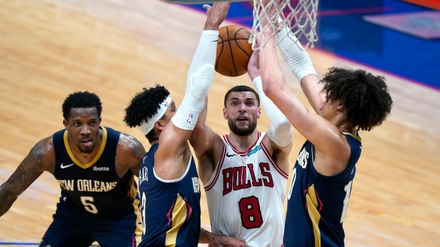Chicago Bulls guard Zach LaVine, The Canadian Press Chicago Bulls guard Zach LaVine