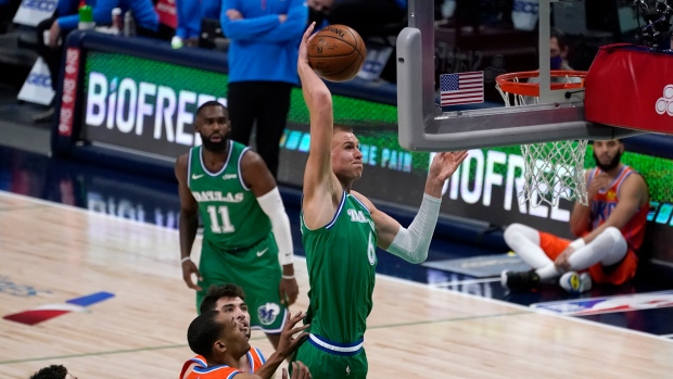 Dallas Mavericks center Kristaps Porzingis , The Canadian Press Dallas Mavericks center Kristaps Porzingis