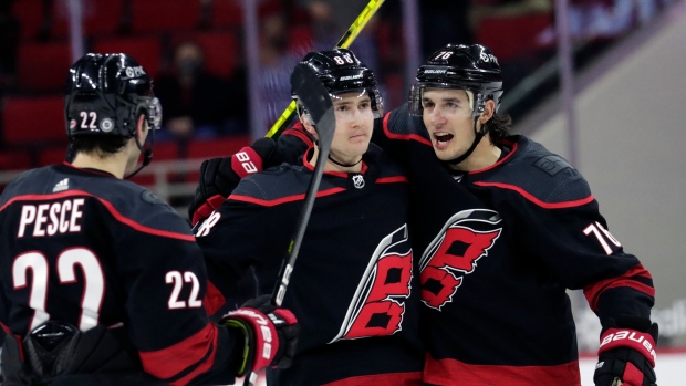 Carolina Hurricanes celebrate