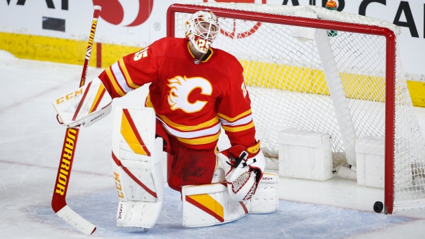 Calgary Flames goalie Jacob Markstrom