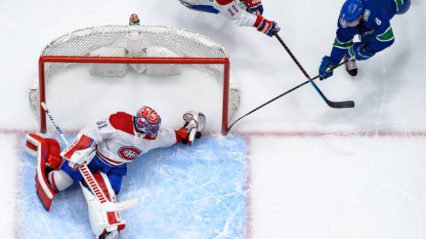 Carey Price stops Brock Boeser, Getty Images Carey Price stops Brock Boeser