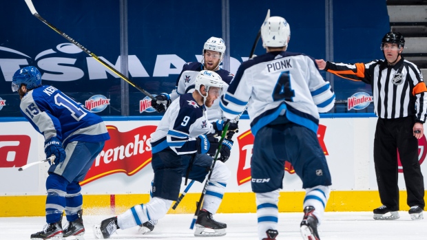 Andrew Copp, Jets celebrate