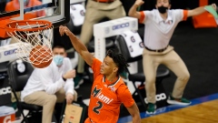 Miami guard Isaiah Wong