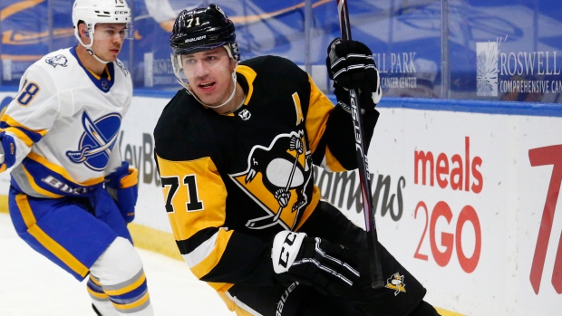Video: John Marino suffers apparent injury in Penguins' loss to