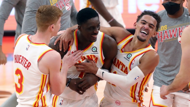 Tony Snell celebrates 