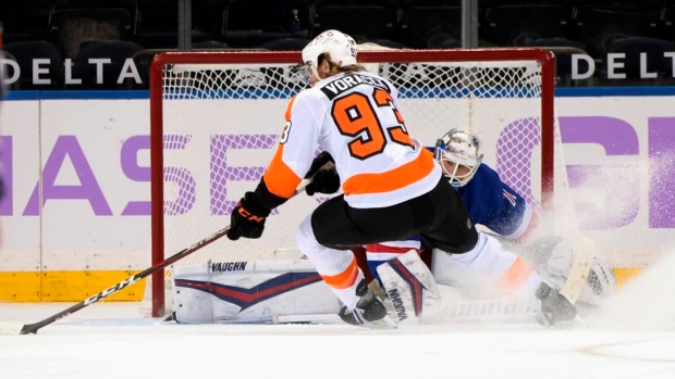 Tippett's goal rewards loyalist Flyers fans with OT win over awful Blue  Jackets