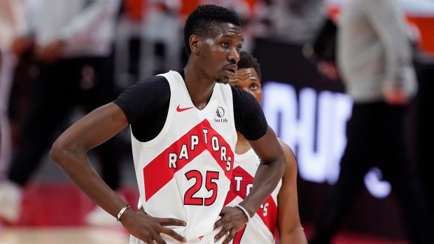 Toronto Raptors forward Chris Boucher , The Canadian Press Toronto Raptors forward Chris Boucher