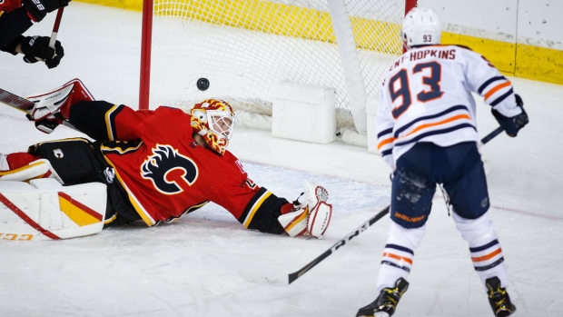Ryan Nugent-Hopkins scores on Jacob Markstrom, The Canadian Press Ryan Nugent-Hopkins scores on Jacob Markstrom