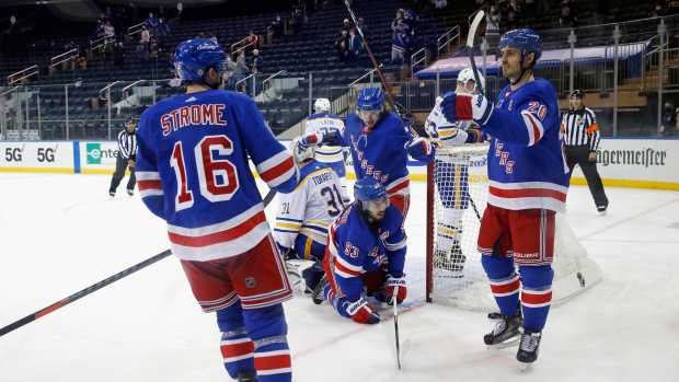 New York Rangers celebrate