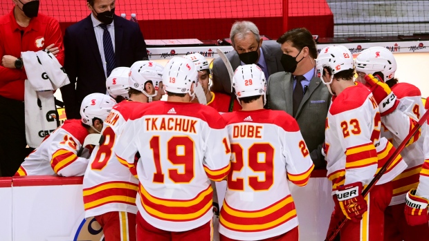 Calgary Flames head coach Darryl Sutter