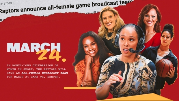 Toronto Raptors all-female broadcast crew, BarDown Toronto Raptors all-female broadcast crew
