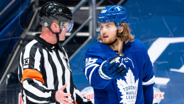 NHL Referee with William Nylander, Getty Images NHL Referee with William Nylander